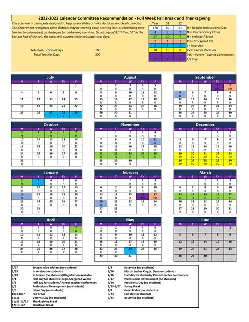 2021 2022 And 2022 2023 School Calendars