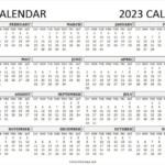 2022 2023 Academic Calendar Template Free Printable 2 Year Calendar