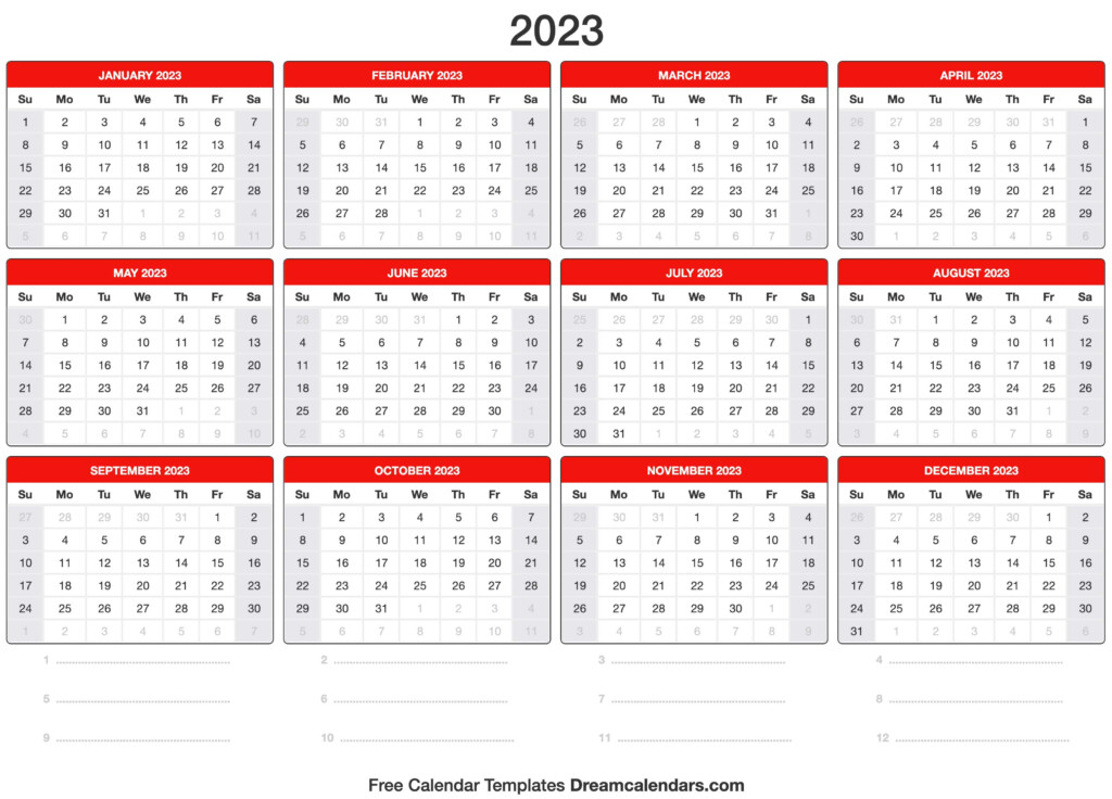 2023 Calendar