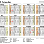 2023 Calendar Free Printable PDF Templates Calendarpedia