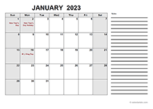 2023 Printable Calendar PDF Free Printable Templates