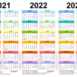 3 Year Calendar 2020 To 2023 Calendar Template Printable Monthly Yearly