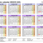 Academic Calendar Template 2022 2023