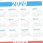 Calendar For Next 4 Years 2020 2023 Stationery Templates Calendar