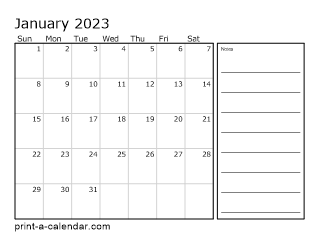 Download 2023 Printable Calendars
