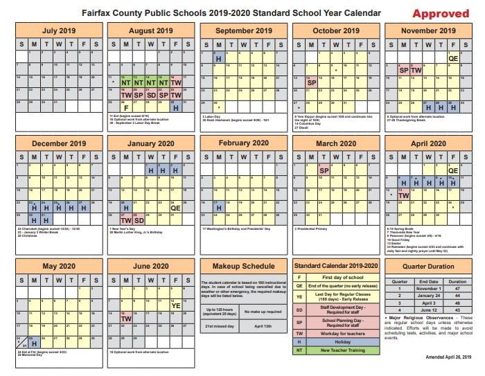 Fairfax County School Calendar You Calendars Https www youcalendars 
