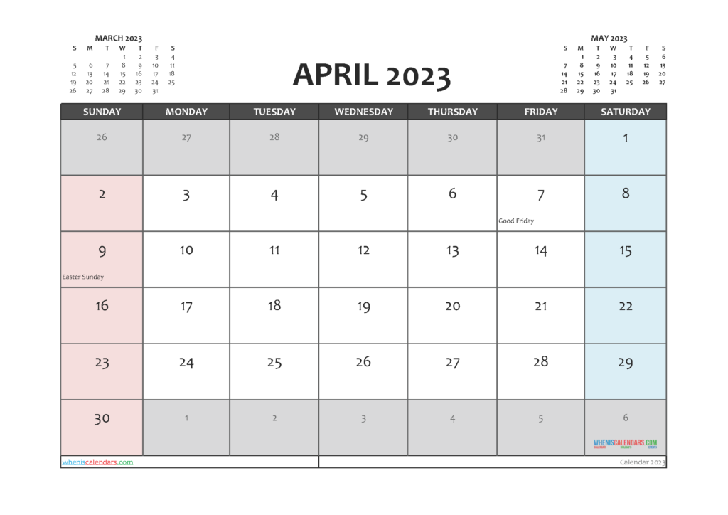Free Editable April 2023 Calendar 3 Month Calendar In 2021 Calendar 