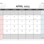 Free Editable April 2023 Calendar 3 Month Calendar In 2021 Calendar