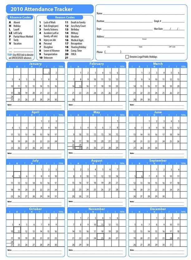 Free Employee Attendance Tracker 2020 Employee Attendance Tracker 