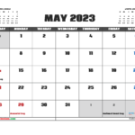 Free Printable May 2023 Calendar 12 Templates