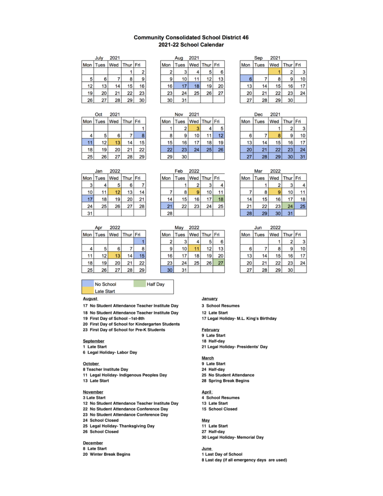Glenview Illinois Schools 2022 2023 Calendar February 2022 Calendar