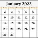 January 2023 Calendar Free Printable Calendar Templates