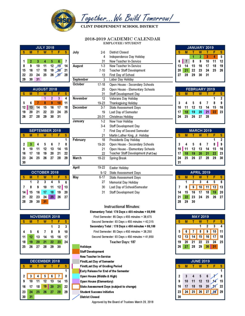 Las Cruces Public Schools School Calendar Printable Calendar 2021 2022