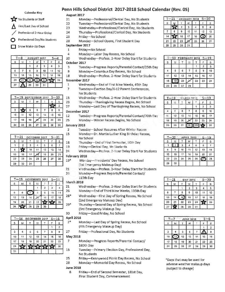 Pittsburgh School District Calendar Christine George