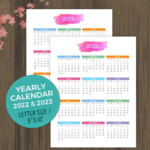 Planner Printable Calendar 2022 2023 Desktop Calendar Wall Etsy