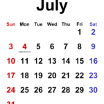 Printable Attnedance Calendar July 2022 June 2023 January Calendar 2022