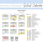 PRINTABLE Minimalistic University Of Rochester 2022 2023 Etsy