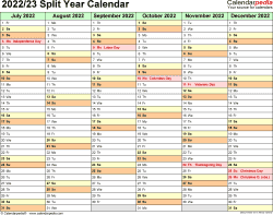 Sau 9 Calendar 2022 2023 May Calendar 2022