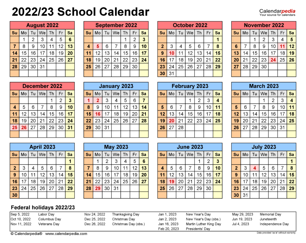 Seattle Public Schools Calendar 2022 2023