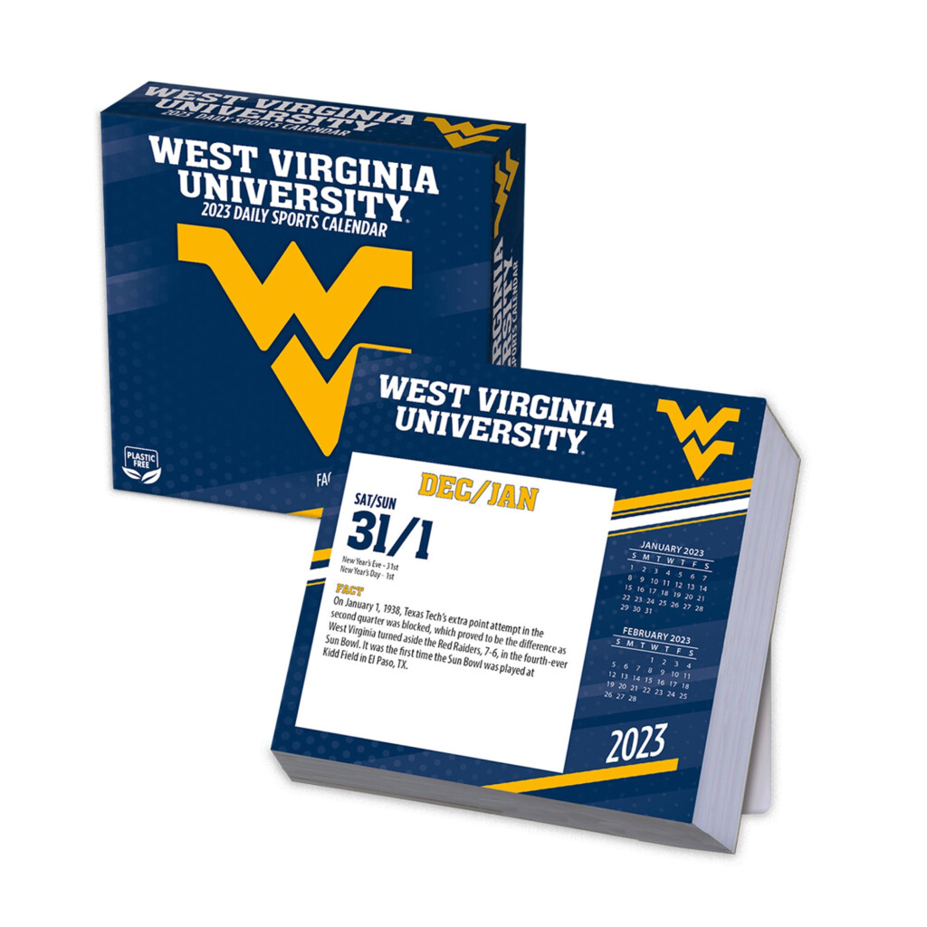 West Virginia Mountaineers 2023 Box Calendar Walmart