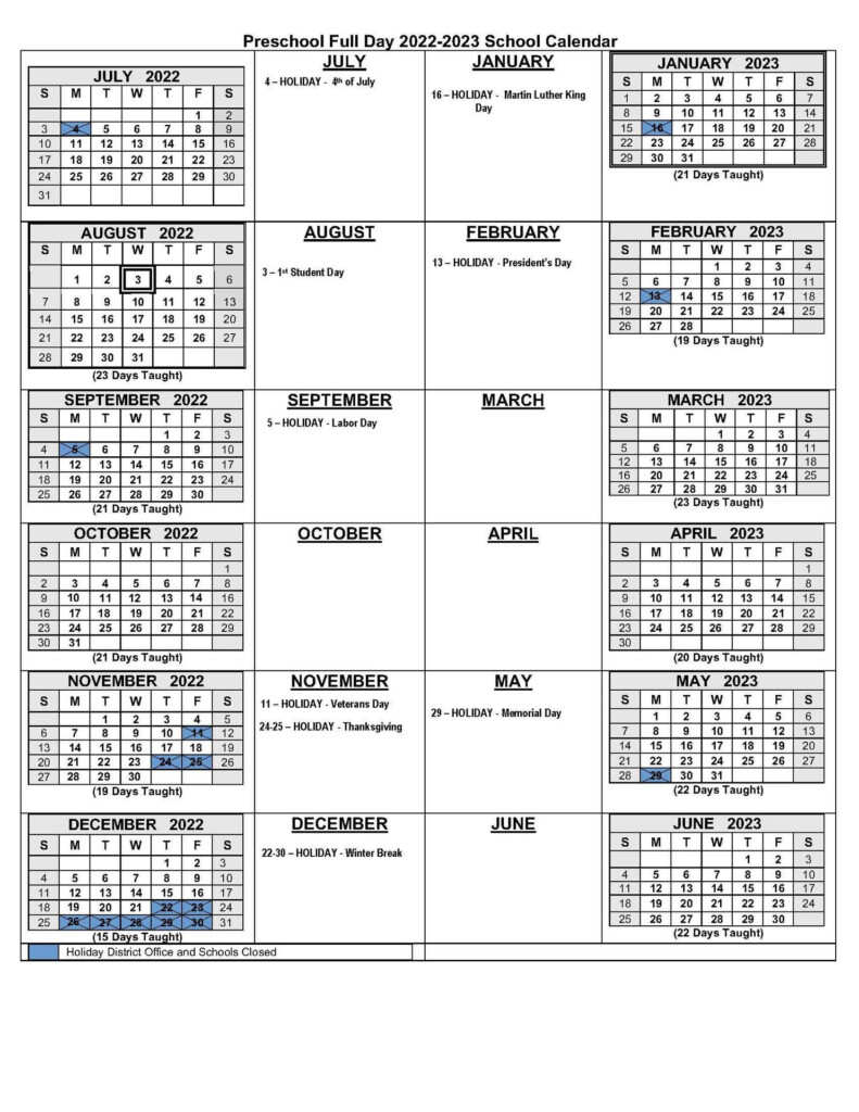 2022 2023 School Calendars Academic Calendars Monterey Peninsula 