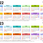 2022 2023 Two Year Calendar Free Printable PDF Templates