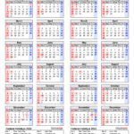 2022 2023 Two Year Calendar Free Printable Word Templates