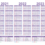 2023 And 2022 Monthly Calendar Printable