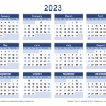 2023 Calendar Templates And Images