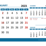 2023 Excel Calendar With Holidays Free Printable Templates
