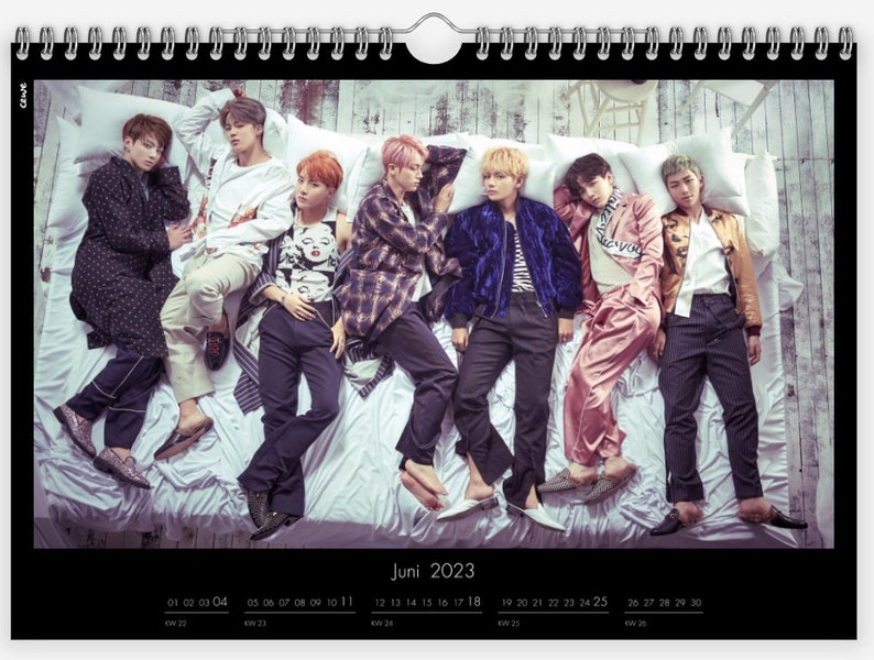 BTS Calendar 2023 DIN A4 Etsy