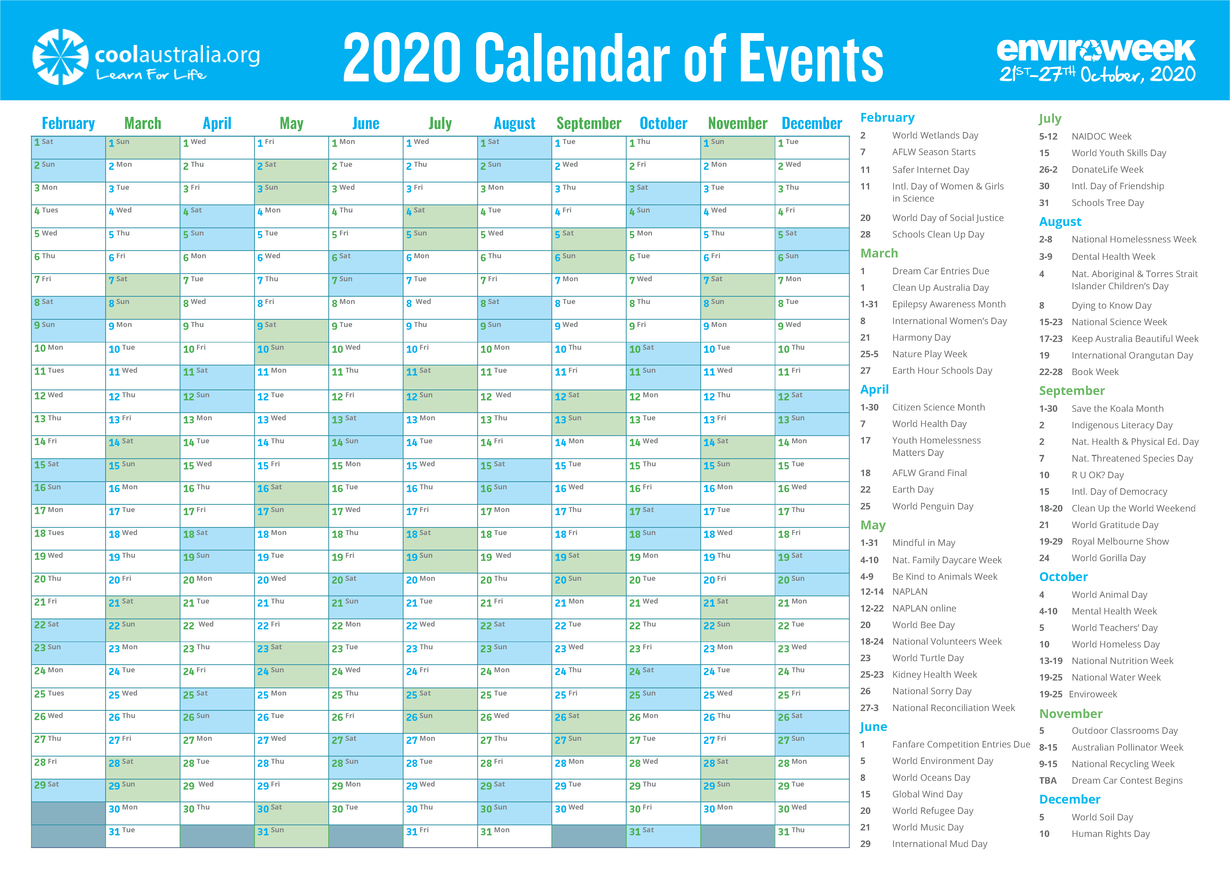 Calendar APR 2021 Cultural Calendar 2021 Australia