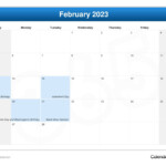 February 2023 Calendar