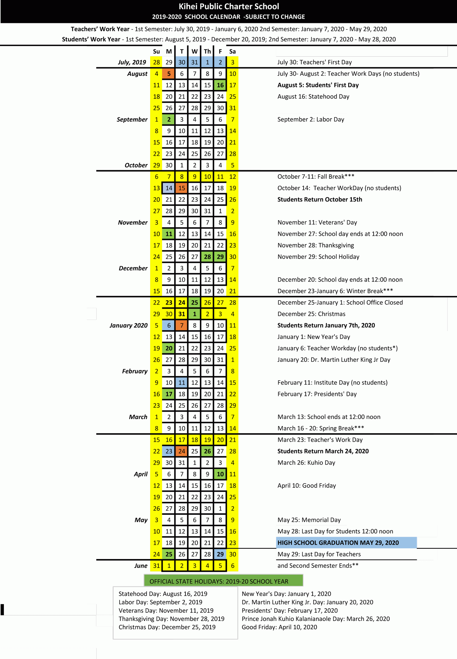 Hawaii Doe 2022 2023 Calendar November 2022 Calendar