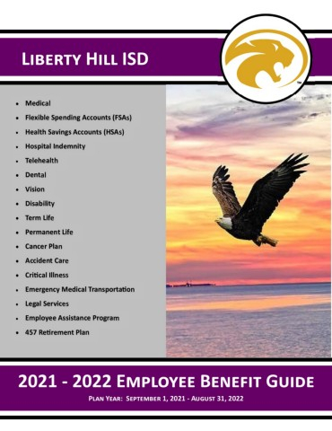 Liberty Hill ISD Benefit Guide 2021 2022 Flipbook By Combined 