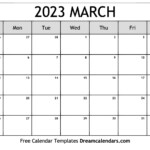 March 2023 Calendar Free Blank Printable Templates