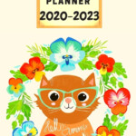 Monthly Planner 2020 2023 Cut Cats Planner calendar 2020 Cats Monthly