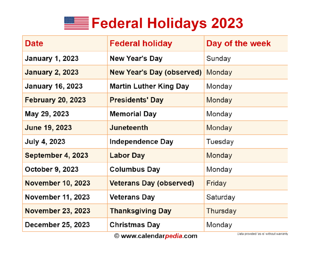 Opm Holidays 2023 Tourismstyle co