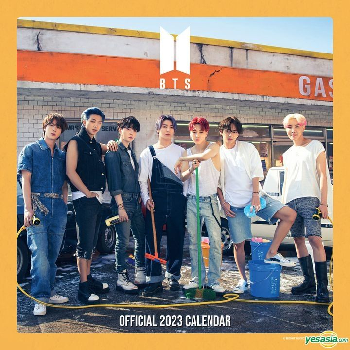 YESASIA BTS 2023 Wall Calendar Limited Edition CALENDAR Celebrity