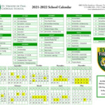 2021 2022 School Calendar St Vincent De Paul Catholic School