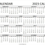 2022 2023 Academic Calendar Template Free Printable 2 Year Calendar