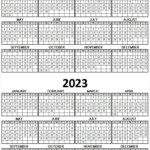 2022 2023 School Calendar Template Two Year Calendar Printable