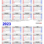 2022 2023 Two Year Calendar Free Printable Word Templates