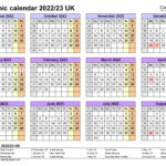 2022 And 2023 Academic Calendar Printable Printable Template