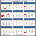 2022 State Holiday Calendar