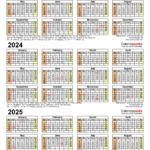 2023 2025 Three Year Calendar Free Printable PDF Templates