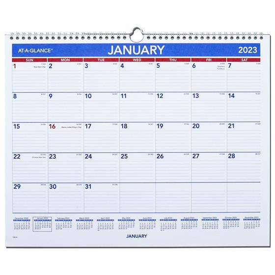 2023 At A Glance PM8 28 Monthly Wall Calendar 14 7 8 X 11 7 8 
