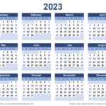 2023 Calendar Templates And Images