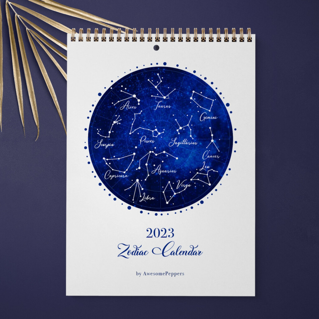 2023 Horoscope Calendar 2023 Wall Zodiac Calendar Monthly Etsy India