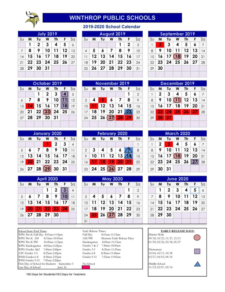 Academic Calendar 2021 20 Chamberlain Printable Calendar 2022 2023